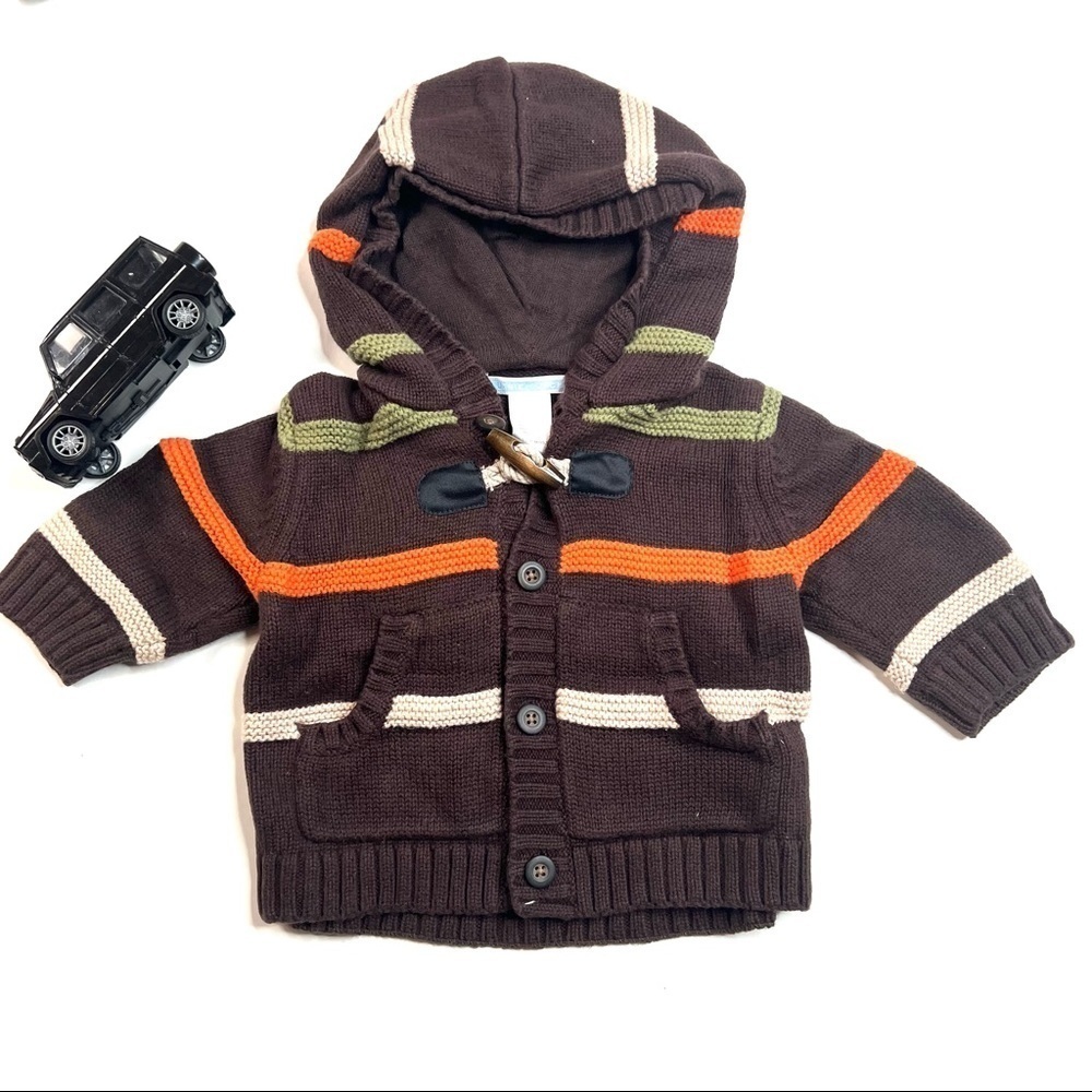 Janie and Jack Boys Hooded Sweater